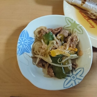 焼き肉のタレで☆ピリ辛肉野菜炒め